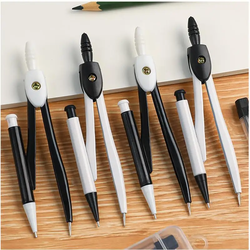Geometry Compass Pencil Compass With Storage Box Stainless Steel Drawing Compass Geometry Precision Tool For Class Supplies