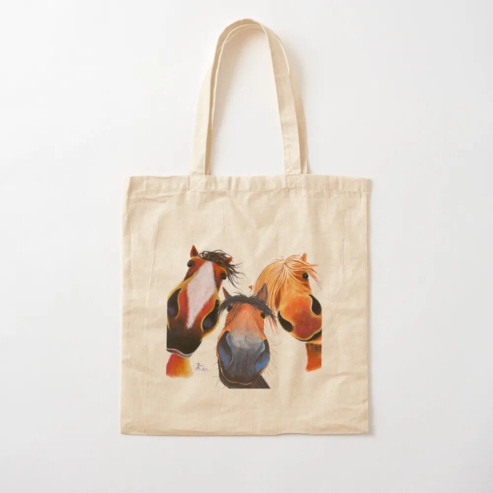 HaPPY HoRSe PRiNT ' WHo LeFT THe GaTe OPeN 2 ? ' BY SHiRLeY MacARTHuR Tote Bag Women's bag Shopper