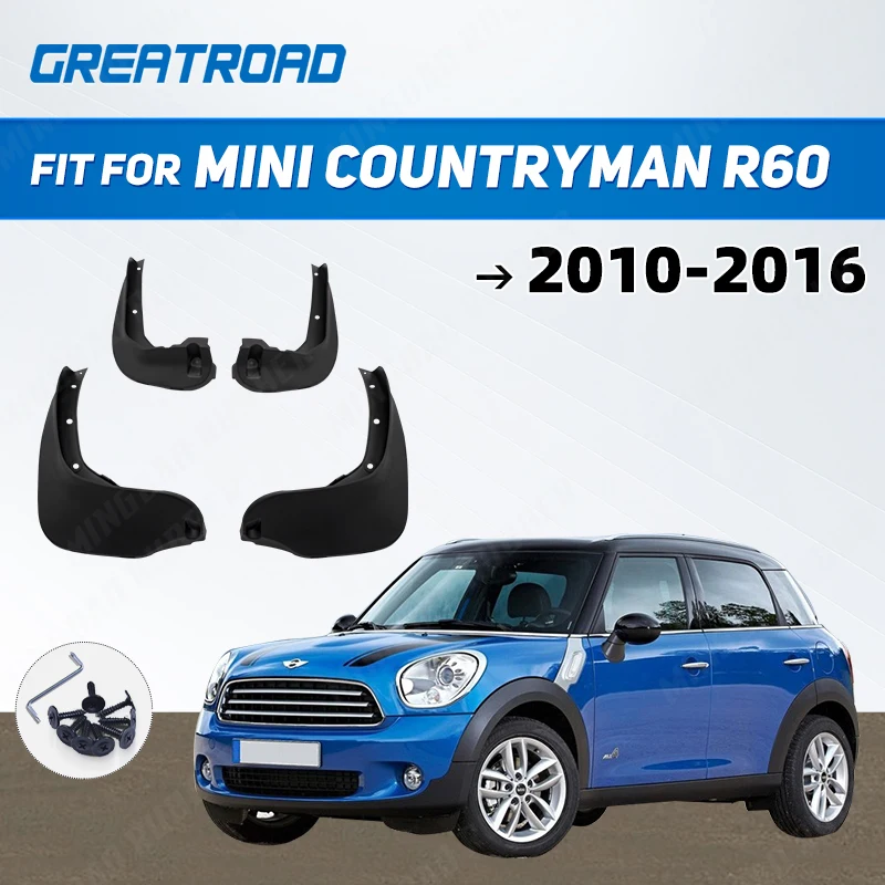 Front Rear Mud Flaps For MINI Countryman R60 2010 - 2016 Mudflaps Mud Flap Splash Guards 2011 2012 2013 2014 2015 Set Mudguards