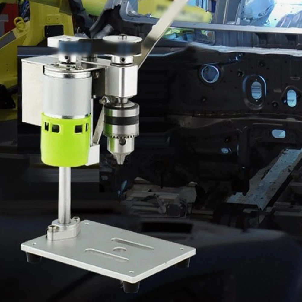 Small-Scale Drill Press for Metalworking Woodcraft and Jewelry Applications with 24V Adjustable Supply and 7000 RPM Output