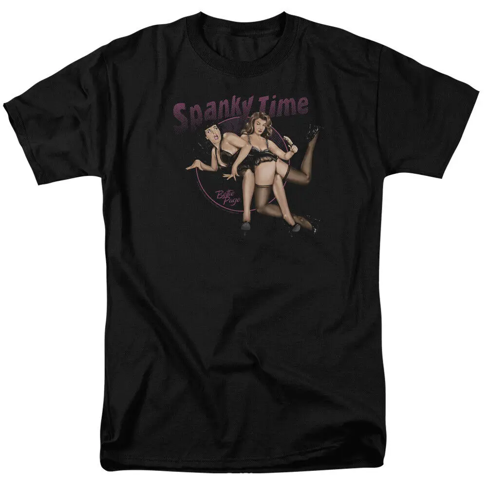 より良いページ-Spankytime 2 Tシャツ、ピンナップの1950クイーン、モデルブラック、ライセンス