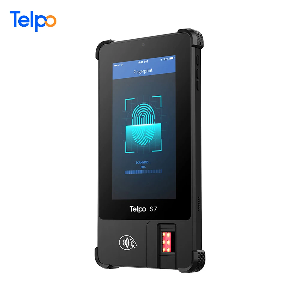 S7 7-inch IP65 Android Handheld Device Rfid Attendance Machine Biometric Tablet With Fingerprint