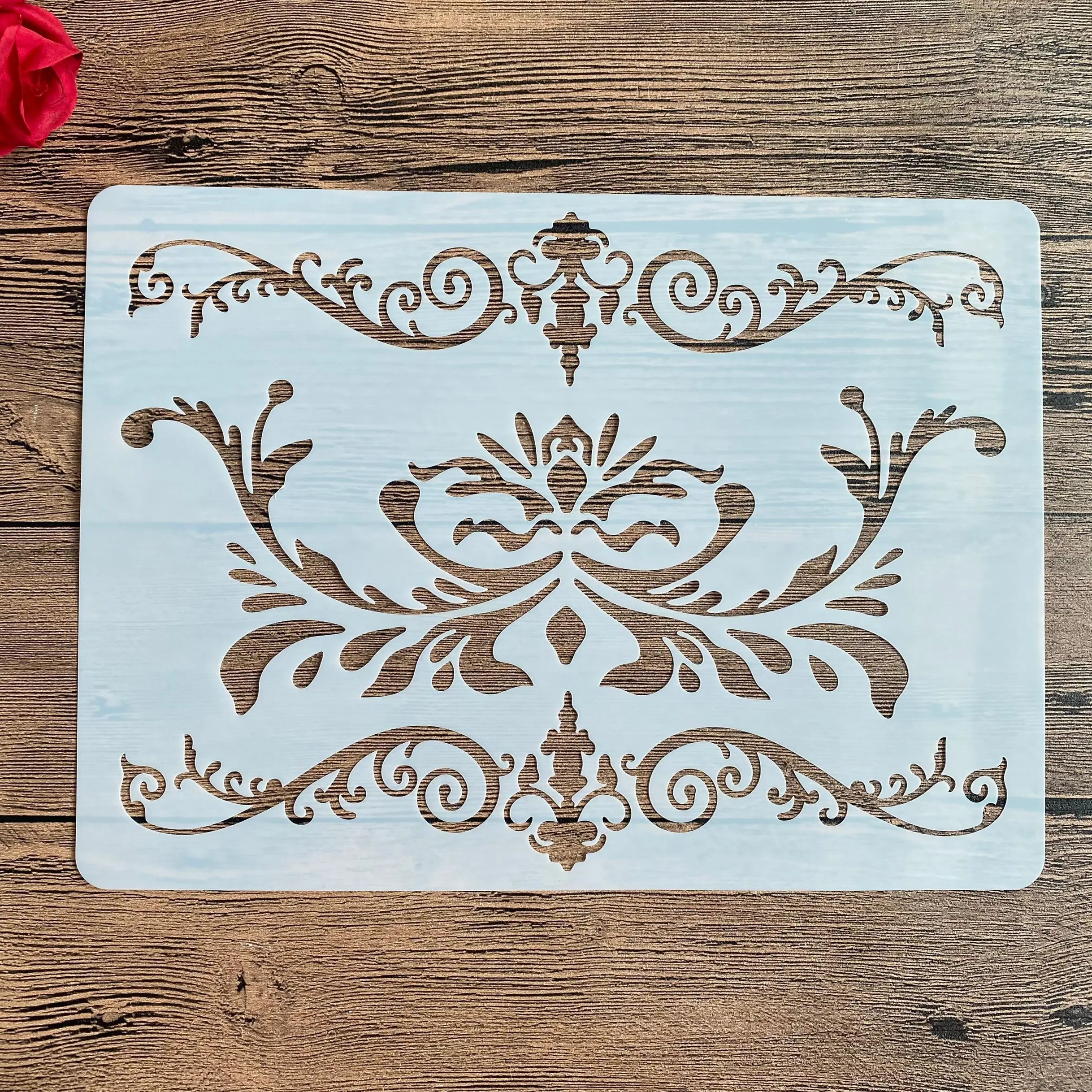 A4 29 * 21 cm DIY Szablony do malowania ścian Scrapbook Kolorowanie Wytłaczanie Album Dekoracyjny Papier Karta Szablon mandala ścienna