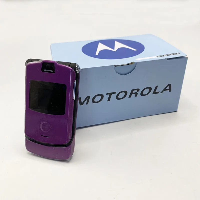 RAZR V3 Motorola - Original Unlocked Flip Bluetooth Phone Dual Display Advanced Fast Call GSM 850/900/1800/1900 High Quality