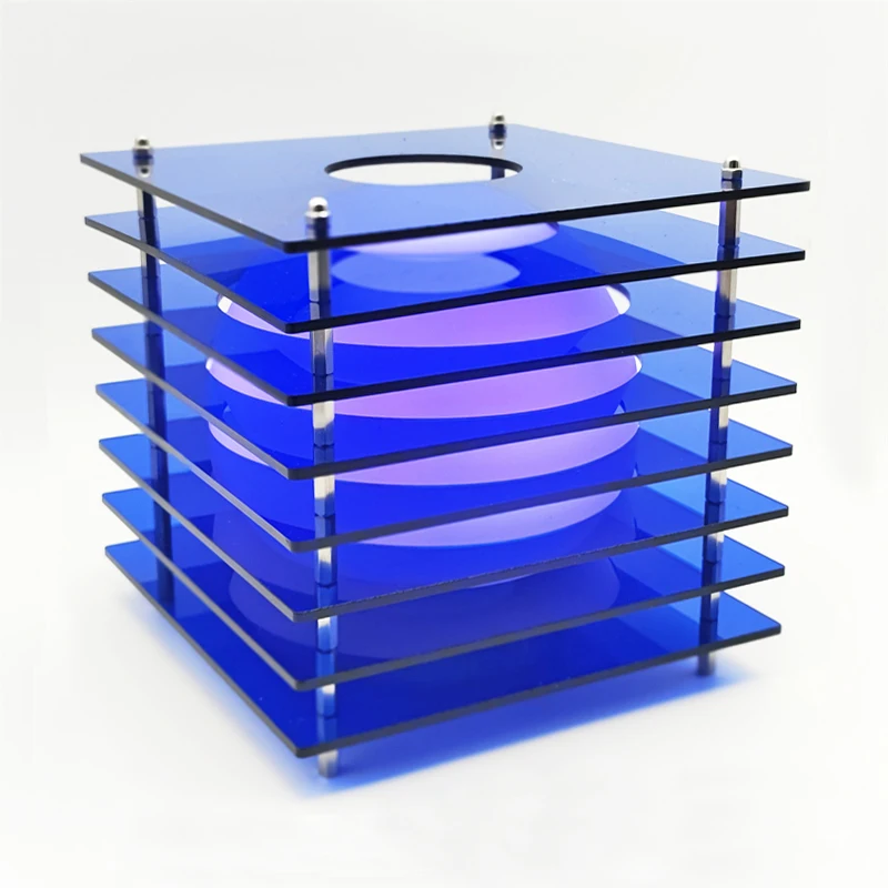 Blue Horizon led Acrylic Table Lamp RGB USB Rechargeable Beside Cupboard Desk Light Desktop Decorate Room Props Night Lighting