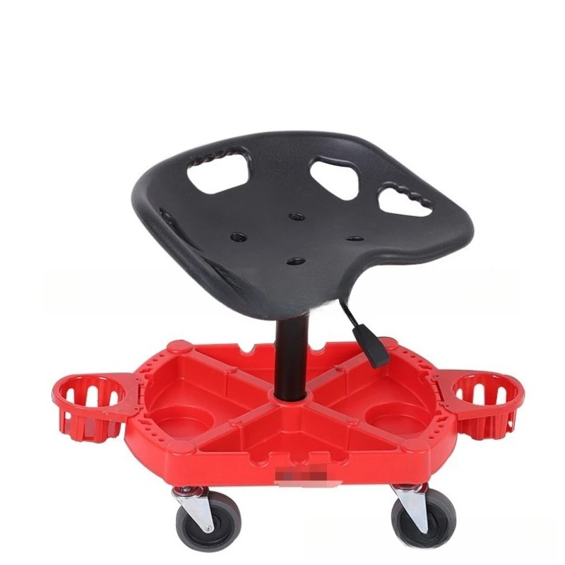 

Workshop stool with wheels Garage stool with tool tray Mechanical chair Adjustable height 360 ° rotation