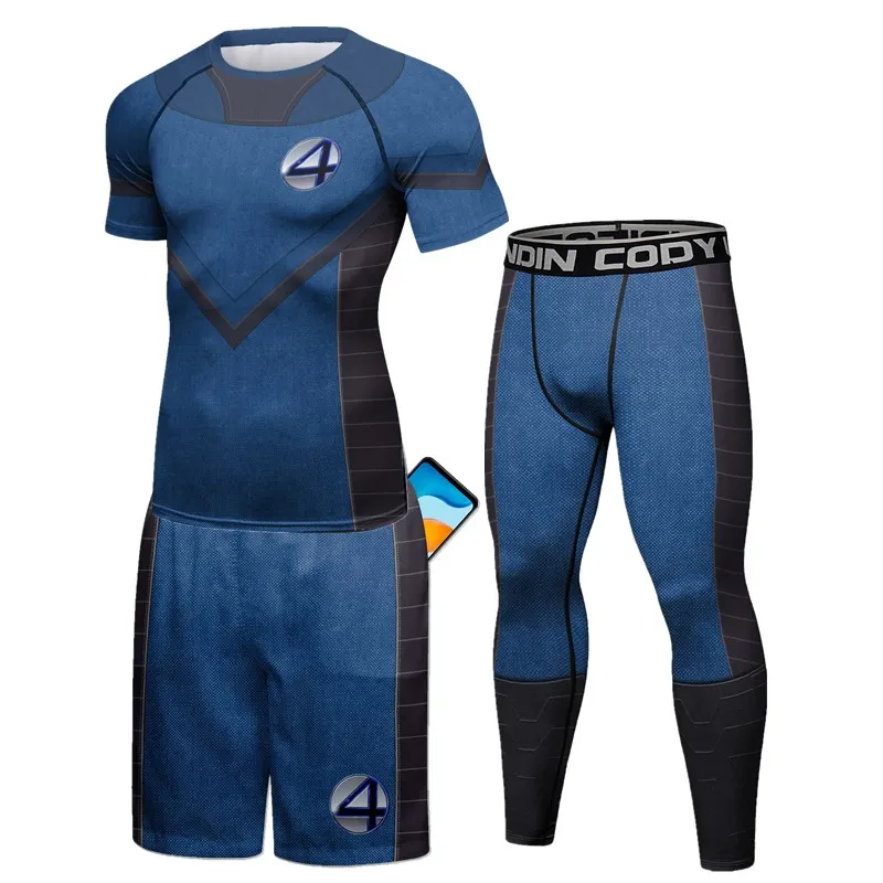 Conjunto de compresión Mma Boksen Rashguard Muay Thai Jiu Jitsu Kickboksen Trainingspak, deporte para correr, Fitness, gimnasio, entrenamiento