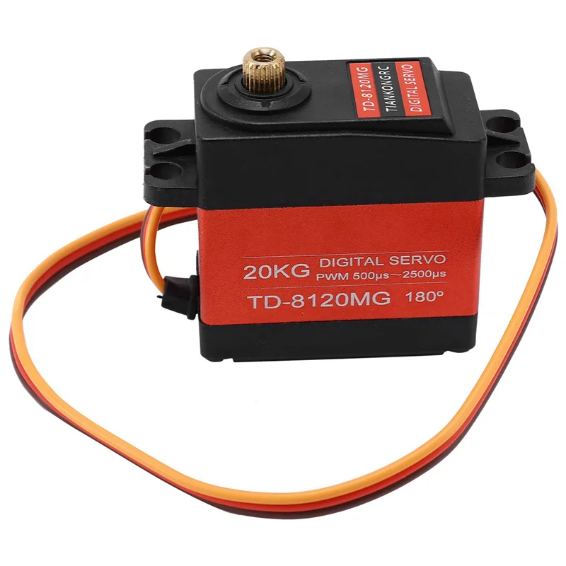 B05C-10X TIANKONGRC Td-8120Mg Metal Gear Digital Servo With 20Kg High Torque For Rc Remote Control Car Model Vehicle 20Kg Servo