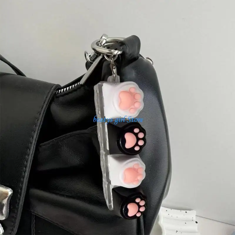 C7AB Office Desk Organizers Decorations Holder Compacts Design For Daily Outdoor Decorative Keyring Light Weight Keychain