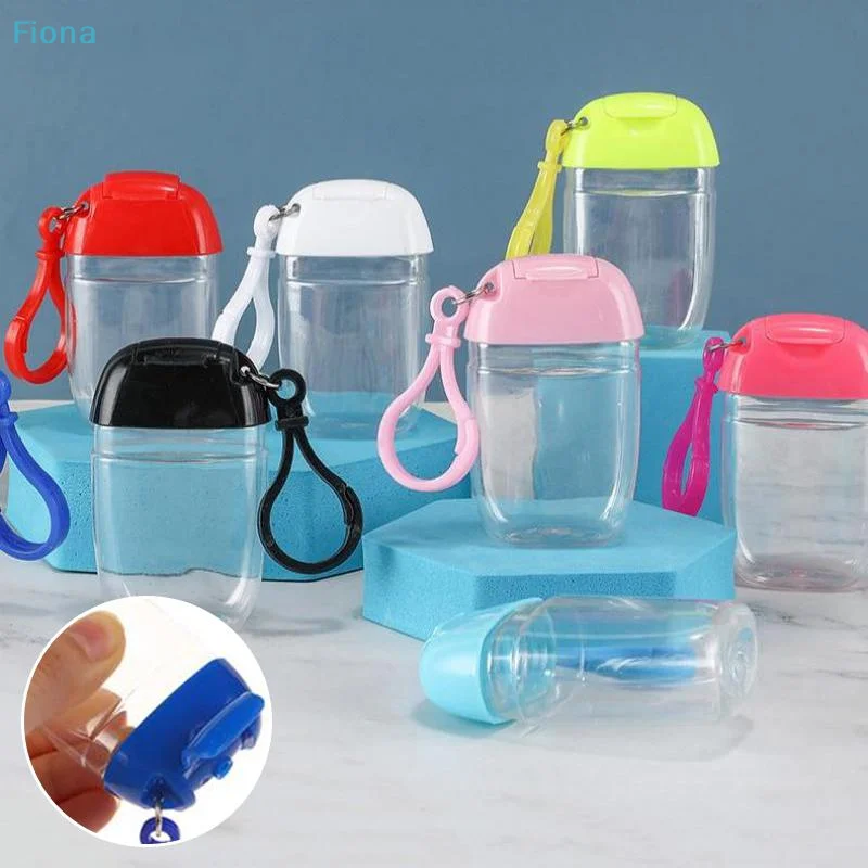✔10Pcs 30ML Mini Soap Dispenser Container DIY Portable Refillable Bottles With Hook Hand Sanitizer Cosmetics Container Outdoor