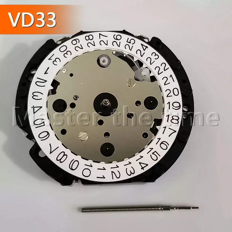 New Authentic Japanese VD33B Quartz Watch Movement Multifunctional Replacement Watch Mechanism for Watch Repair