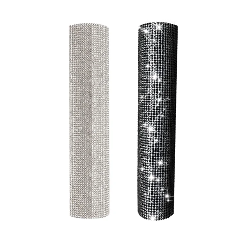 Excellent-2 PCS Mic Handle Cover Sparkly Bling Rhinestones Mic Handle Sleeve For Party&TV Show For Most Wireless Microphones