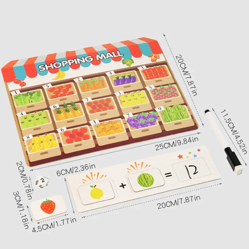 モンテッソーリ ショッピングストア 手と目の協調性 細かい運動能力を育む算数ゲーム 早期教育パズル おもちゃ 子供向けギフト