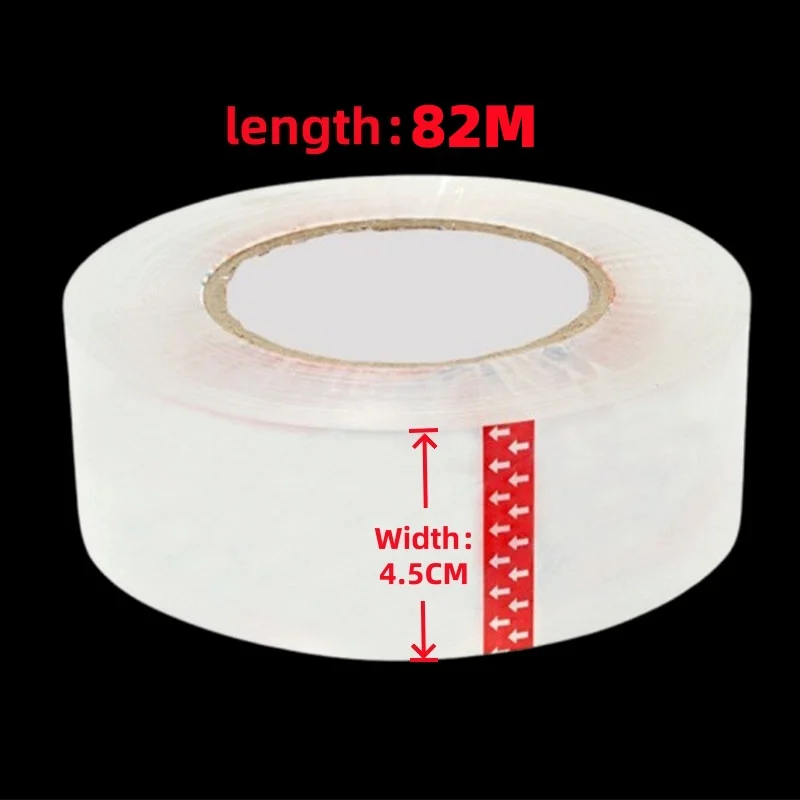 4.5CM 82 Meters High Viscosity Clear Adhesive Tape Box Carton Sealing Packing Tape DIY Mounting Fixing Tape Clear Adhesive Tape