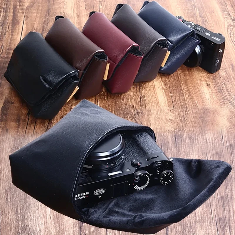 Digital Soft PU Leather Camera Bag Case Pouch For Canon G7X Mark II III G9X Sony DSC-RX100 W830 HX60 HX50 For Nikon W300 S32 L31