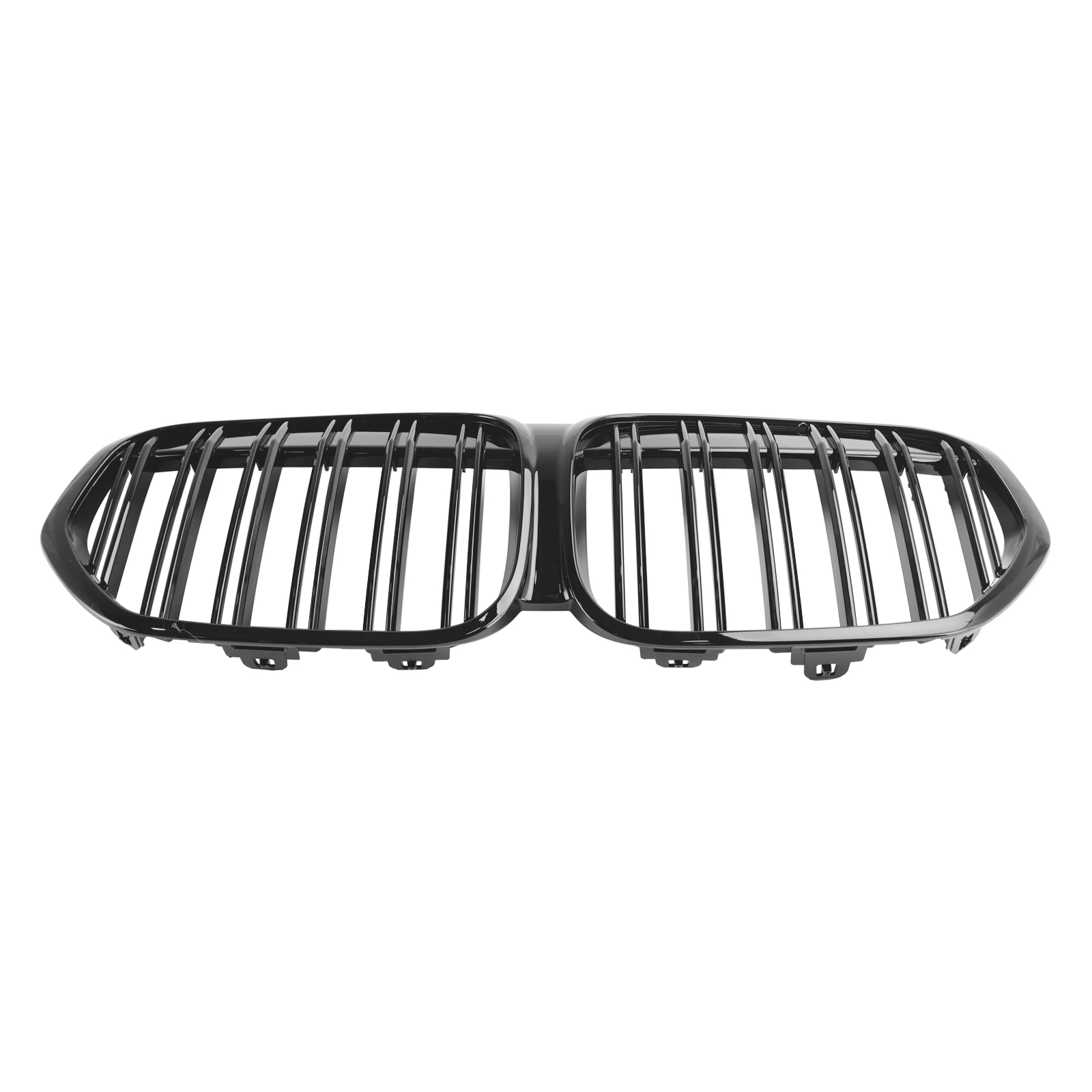 Artudatech GLOSS สีดําด้านหน้ากระจังหน้าย่าง Fit สําหรับ BMW X1 F48 F49 2019-2021 Dual Slat