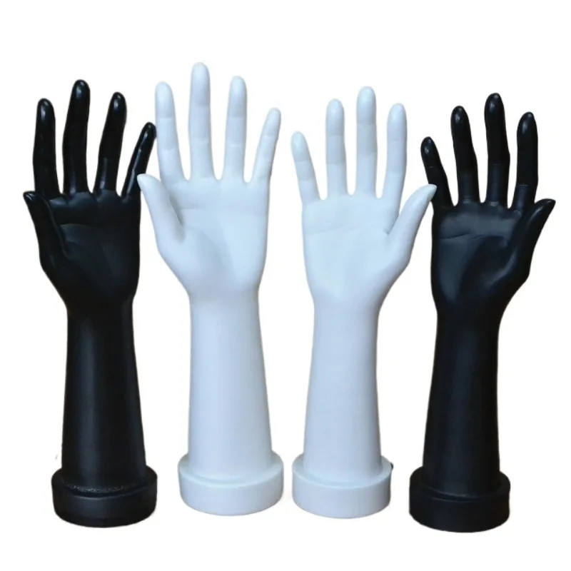 Plastic Female Mannequin Hands Simulation Model Display Prop for Jewelry Rings Showcase