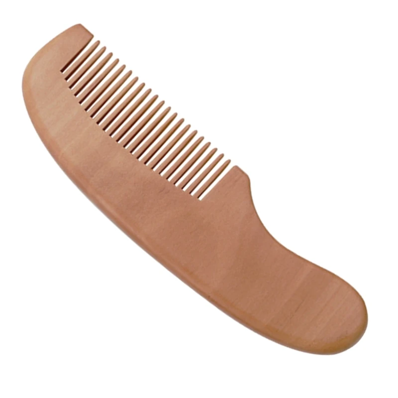 Wooden Hair Comb Natural Goat Bristle Baby Hair Brush Infant Care Massage Comb