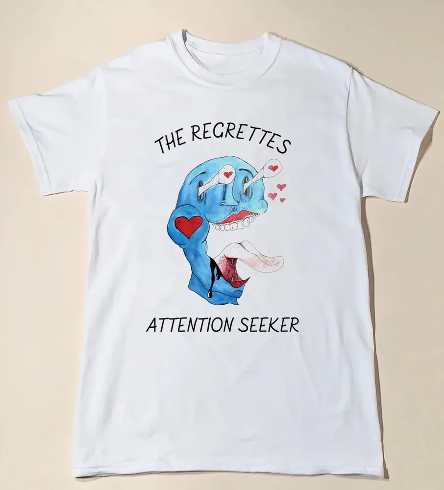 The Regrettes - Attention Seeker  Album Band Cotton S to 5XL T shirt SA212  High Quality 100%Cotton Short Sleeve