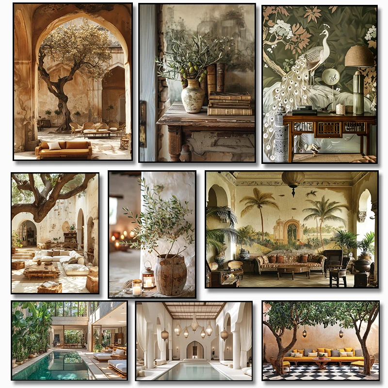 2026 Italy Olive Tree Branches Leaves Architecture Canvas Painting Scandinavian Minimalist Wall Art Posters Prints Home Room