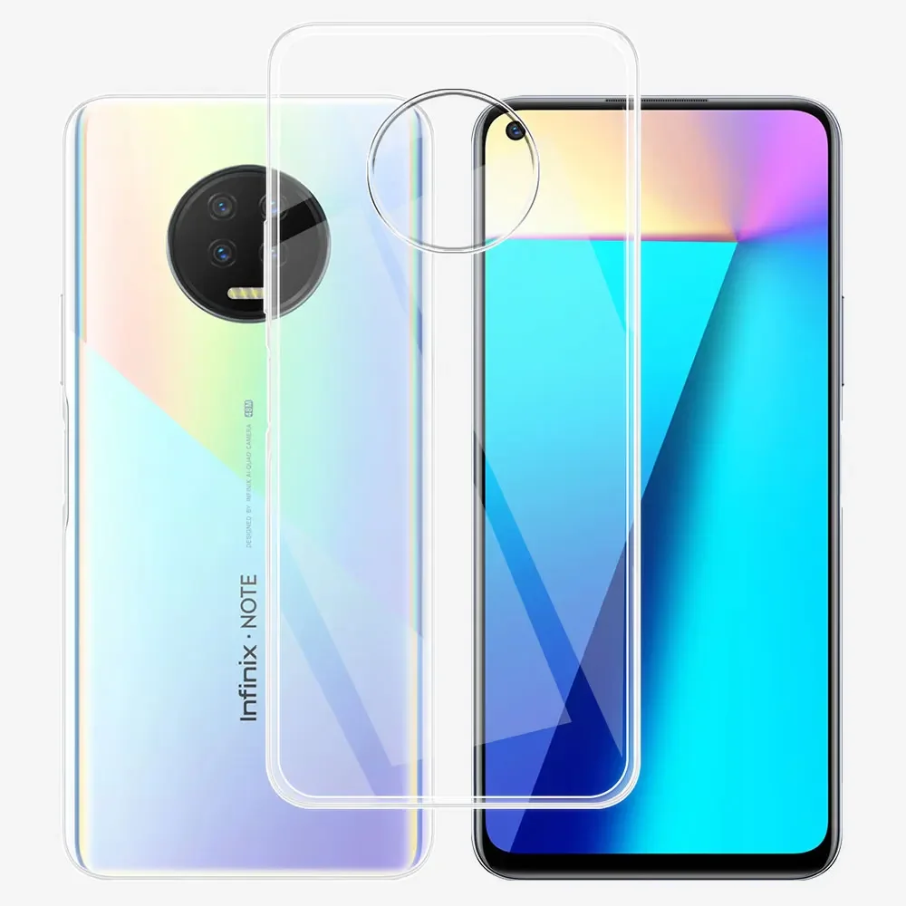 For Infinix Note 7 X690 Case Clear Silicone Soft TPU Phone Case For Infinix Note 7 Back Cover Funda For Infinix Note 7 Coque