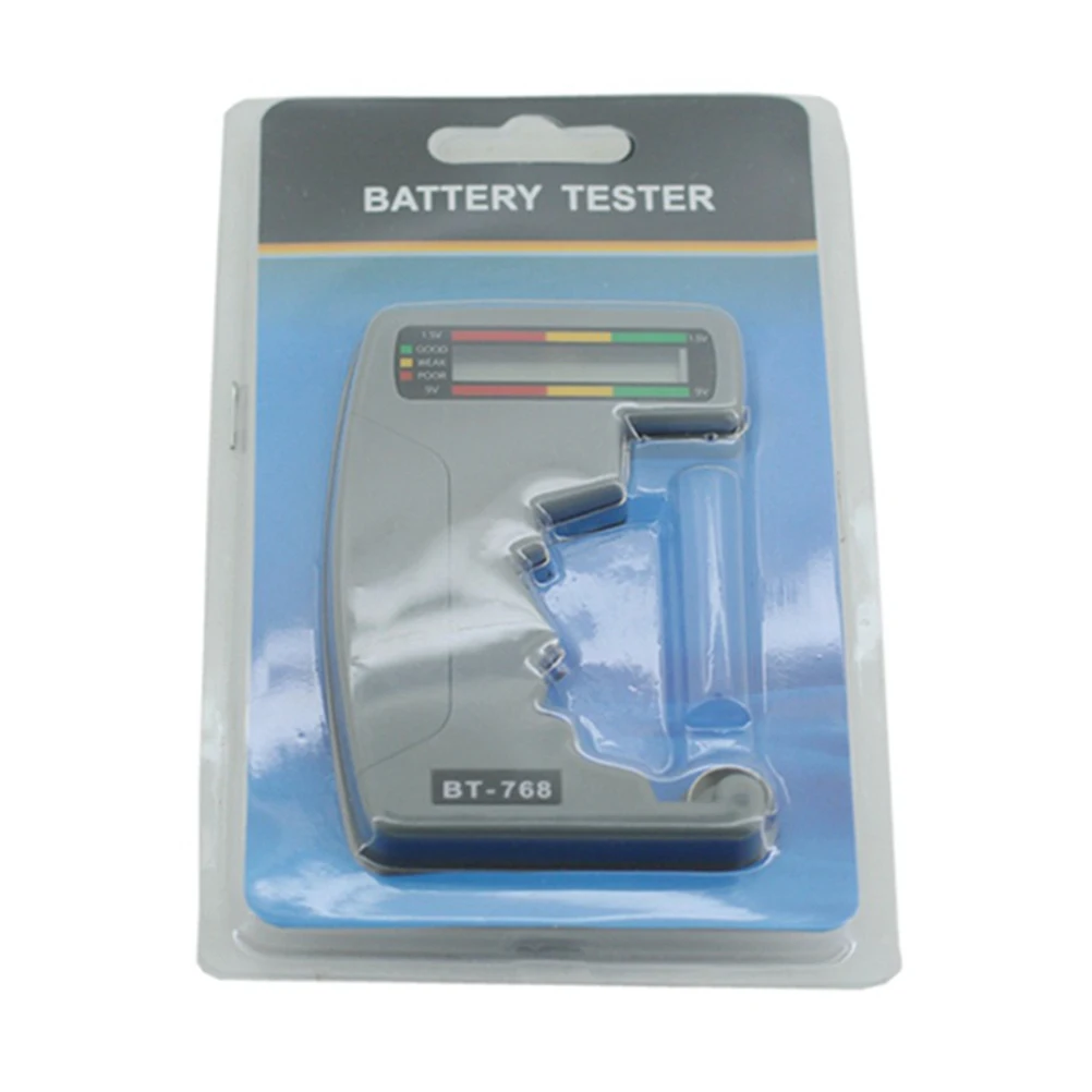 

Universal Tester Dial Type Checker Grey Works with Aa Aaa 9V 1.5V Button Cell Batteries Level