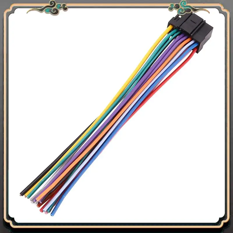 

M45K-Car Cd Radio Audio Stereo Standard Harness Connector Wire Adapter Plug Cable For Alpine 9887