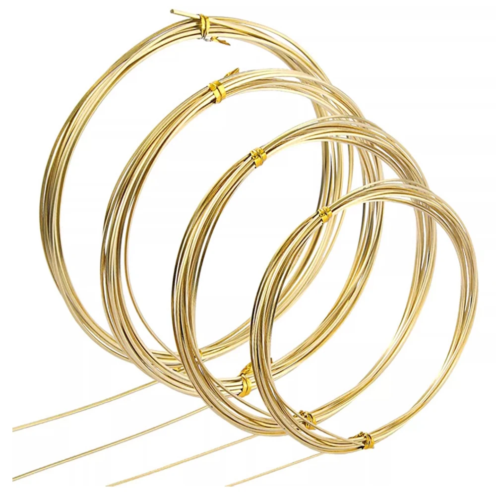 

10M/Roll H65 Brass Wire Solid Bar Cutting Cold Heading Brass Wire Slow Moving Wire Soft State Brass Wire Brass Wire