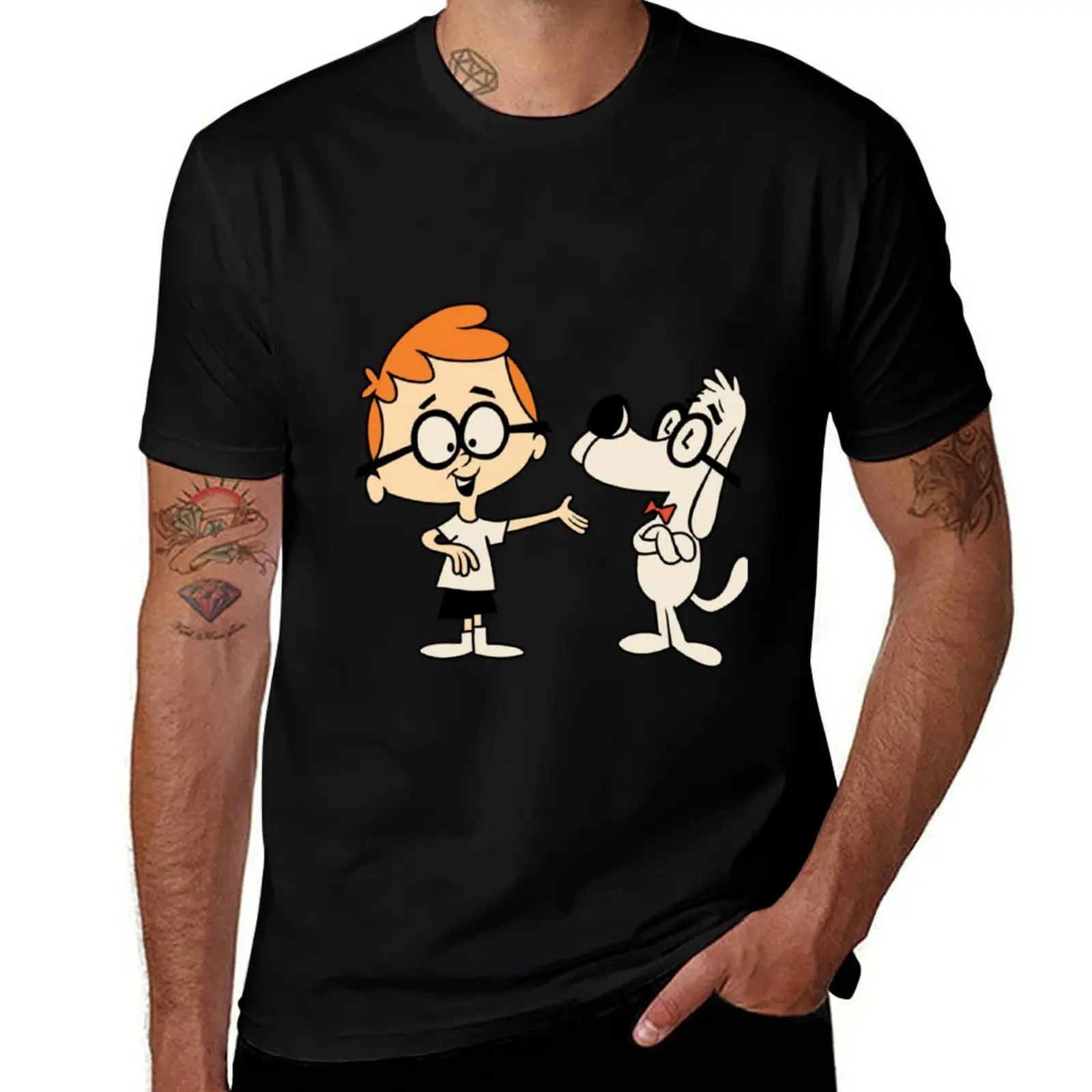 

Mr Peabody and Sherman T-Shirt Big and Tall Crew Neck Tee