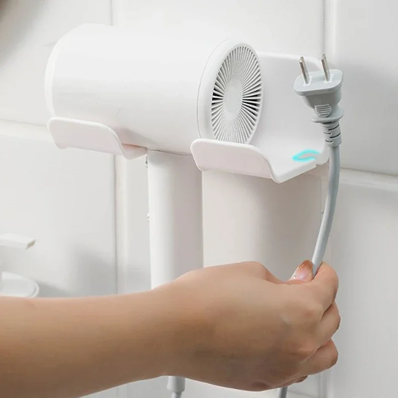 حامل مجفف الشعر، حامل مجفف الحائط، حامل فرد الشعر، صندوق منظم، حامل منفاخ المرحاض، ملحقات الحمام #4