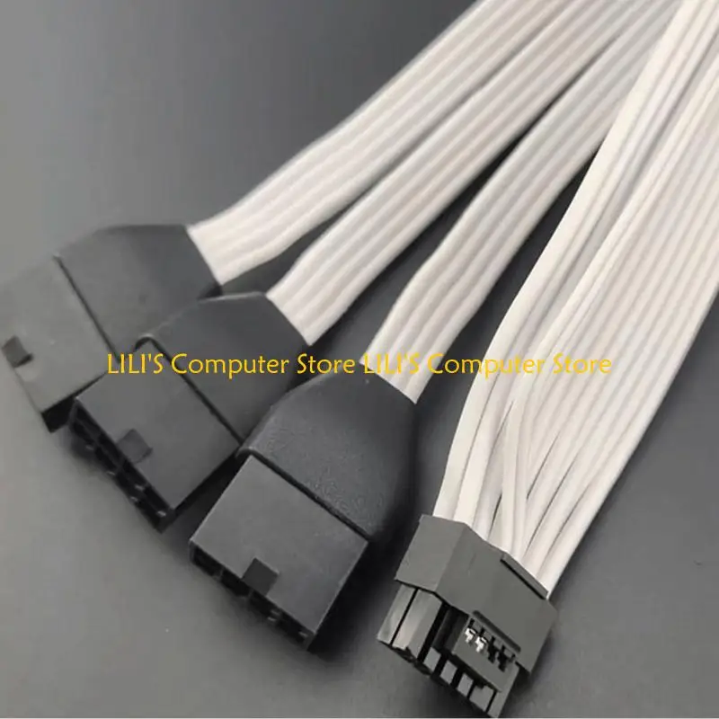 

A52B New 3x 8pin to 16pin CPU 3x PCI-E5.0 Male 8-Pin CPU 12VHPWR RTX40 RTX3090TI PSU Connector 16AWG 600W Adapter Cable
