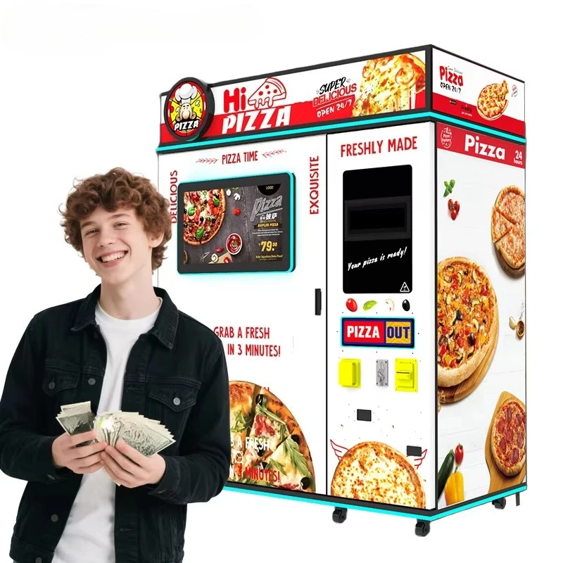 Customized Pizza Cooking Vending Machine Automatic Pizza Vending Machine Hot Food Vending Machine Pizza Good Quality