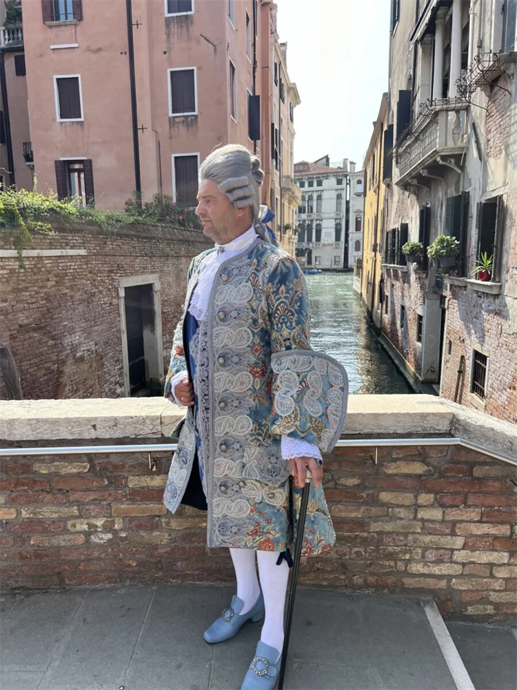 

1770s Baroque Rococo Mens Costume French Louis Χ Ⅵ Era Court Luxury Court Aristocratic Ball Gown