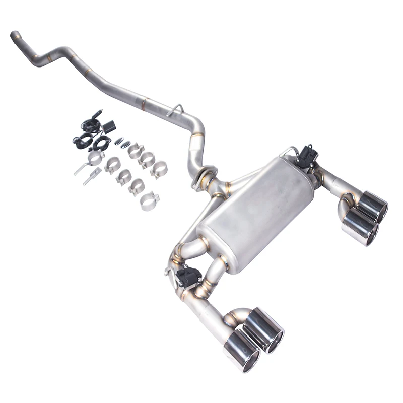 GFC/ for BMW 325i 335i 328i 2.0T 3.0T F30 catback 304 stainless steel performance valve exhaust match M3 rear lip