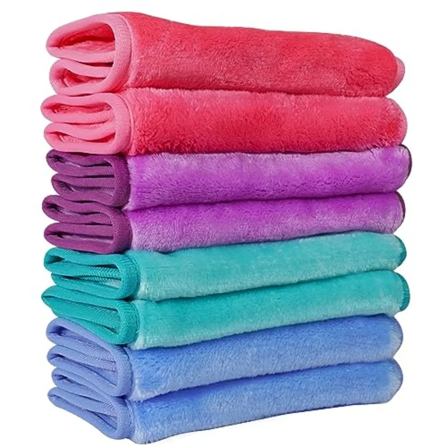 Reusable Microfiber Makeup Remover Cloths 8 Pack