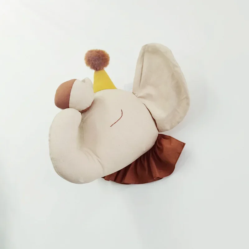 Décoration murale tête d'éléphant en peluche, jouet tête d'animal Adorable, excellent choix de décoration pour les chambres d'enfants et accessoire de séance photo pratique