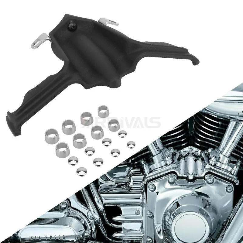 

Black Tappet Lifter Block Accent Trim Cover For Harley Twin Cam 00-17 Touring Electra Glide Dyna Fat Bob Breakout