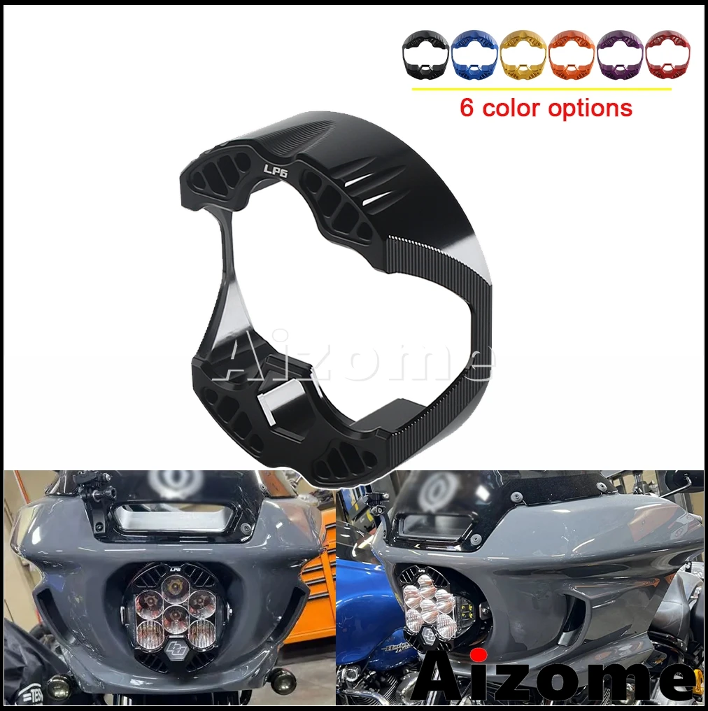 Headlight Shell For Harley Indian Motorcycle Jeep RAM Ford for Baja Designs LP6 Pro  Light Motor Front Head Light Frame Cover view 5