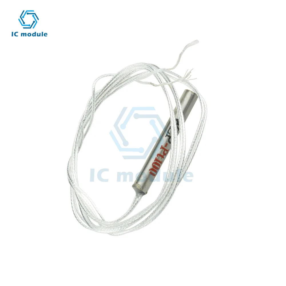 10PCS 5PCS 1PCS 50CM PT100 Platinum Resister Temperature Sensor Detector Waterproof Temperature Probe -20~450 Celsius WZP-PT100