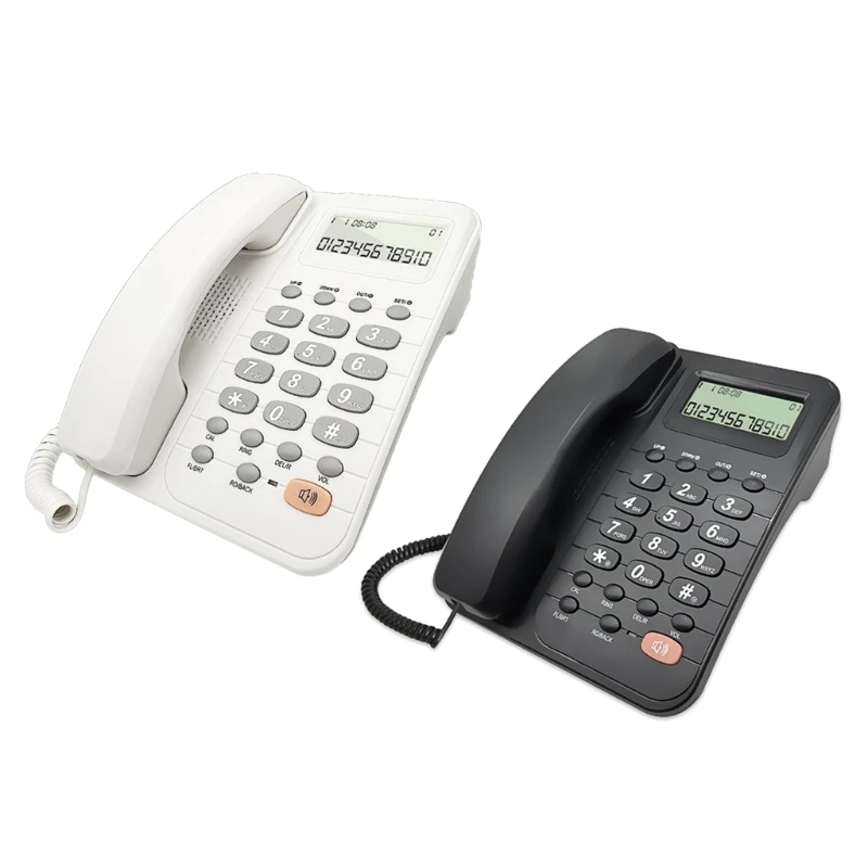 Corded Landline Phone Office and Hotel Room Telephone With Call Identification 594A