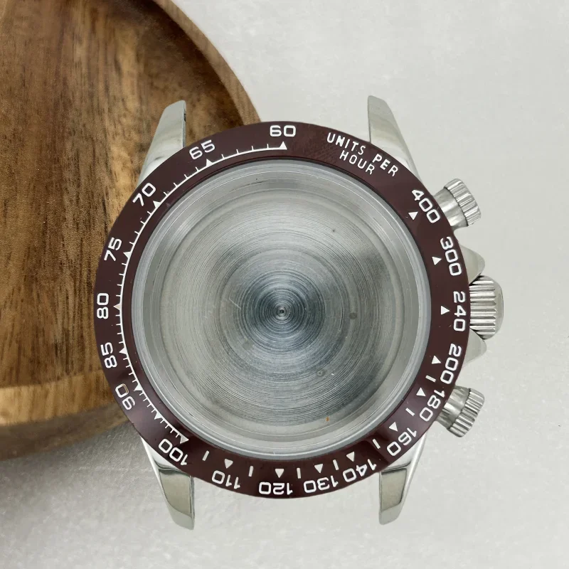 متعددة الوظائف وردة ذهبية ساعة ذهبية حالة الياقوت كريستال سوار Endlink ل دايتونا VK63/64 حركة أجزاء السيراميك 29.5 مللي متر الطلب #2