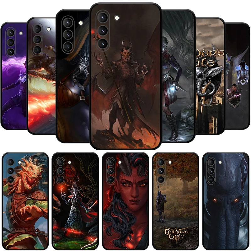 BG III Gaming Peripherals Fans Baldur's Gate3 Phone Case for SAMSUNG Galaxy S23 Ultra S22+ S21 FE S20 A54 Note20Plus A53