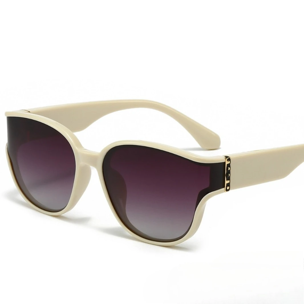 2025 New Women's Diamond-Encrusted Polarized Sunglasses - High-End Curved UV400 Protection, Fashion Street Photography Shades