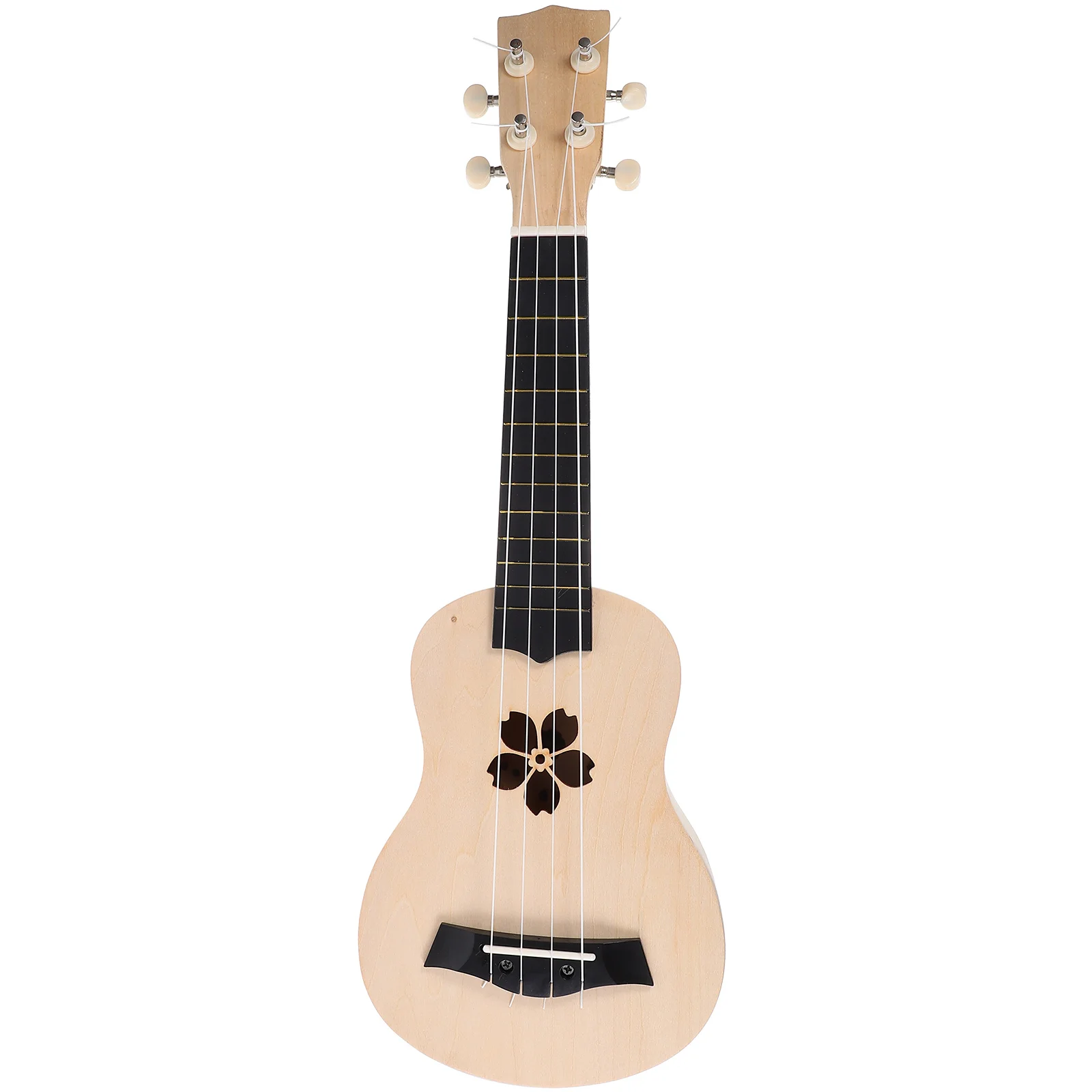 

1 Set of DIY Ukulele Supplies Self-assemble Ukulele Kit Hand Painting Ukulele Gift Musical Instrument (Cherry Blossom)