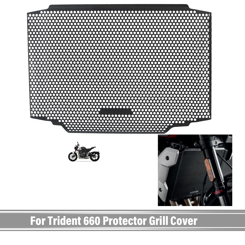 

For Trident 660 Trident 660 2021 2022 Motorcycle Radiator Guard Protector Grille Grill Cover Water Tank Protection