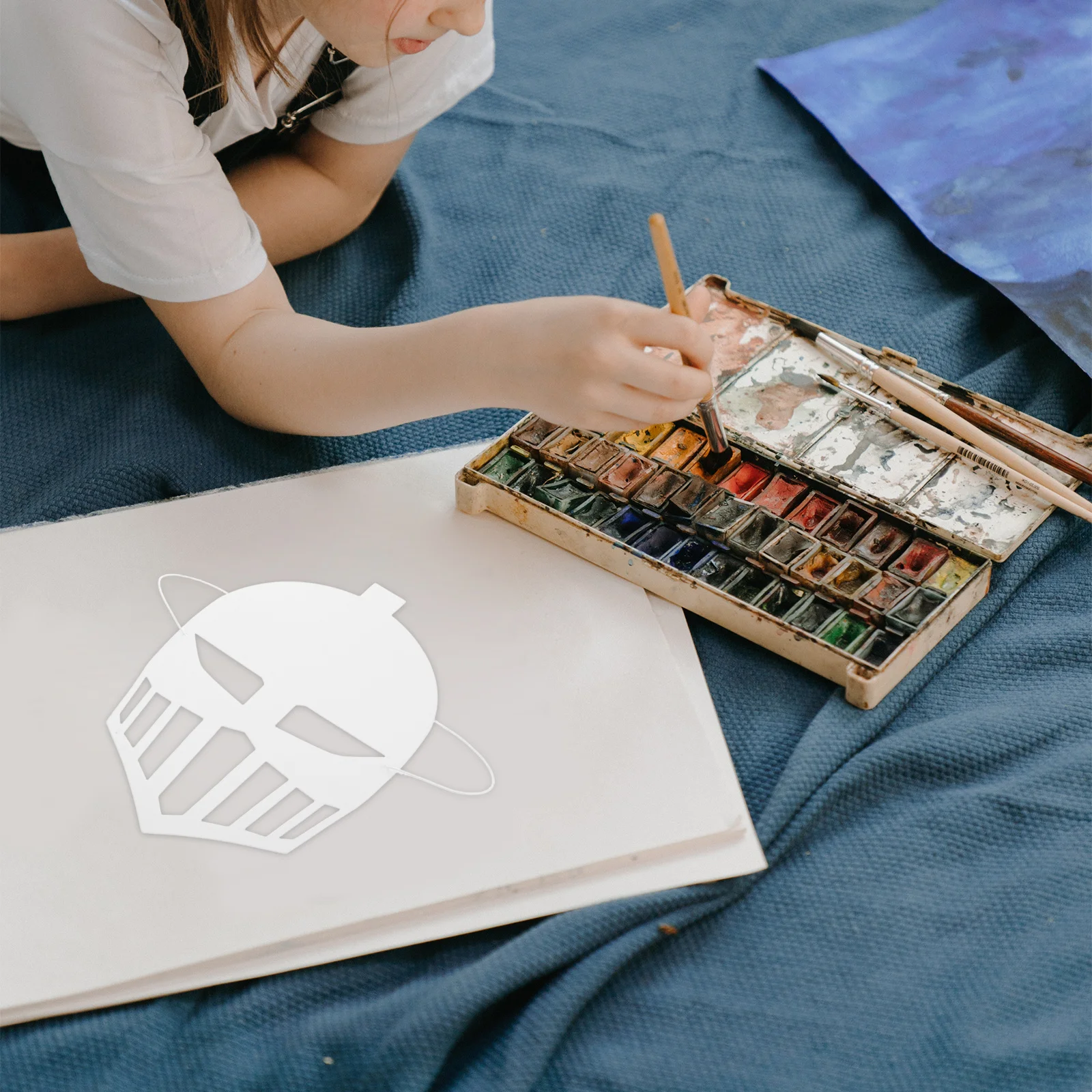 

12Pcs Masks DIY Paint Masks for Kids Blank Paper Party Decoration Masquerade Cosplay Role Playing