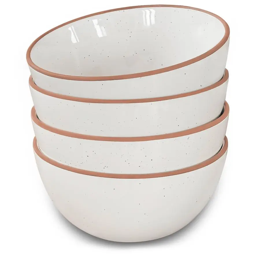 

Ceramic Bowls For Kitchen, 28oz Bowl Set of 4 For Cereal, Salad, Pasta, Soup, Dessert, Serving etc Dishwasher, Microwave, and Ov