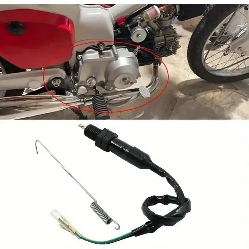 

Motorcycle Universal Rear Brake Light Switch With Spring Kit For Honda Kawasaki SUZUKI Yamaha High-Quality ATVs Accessories