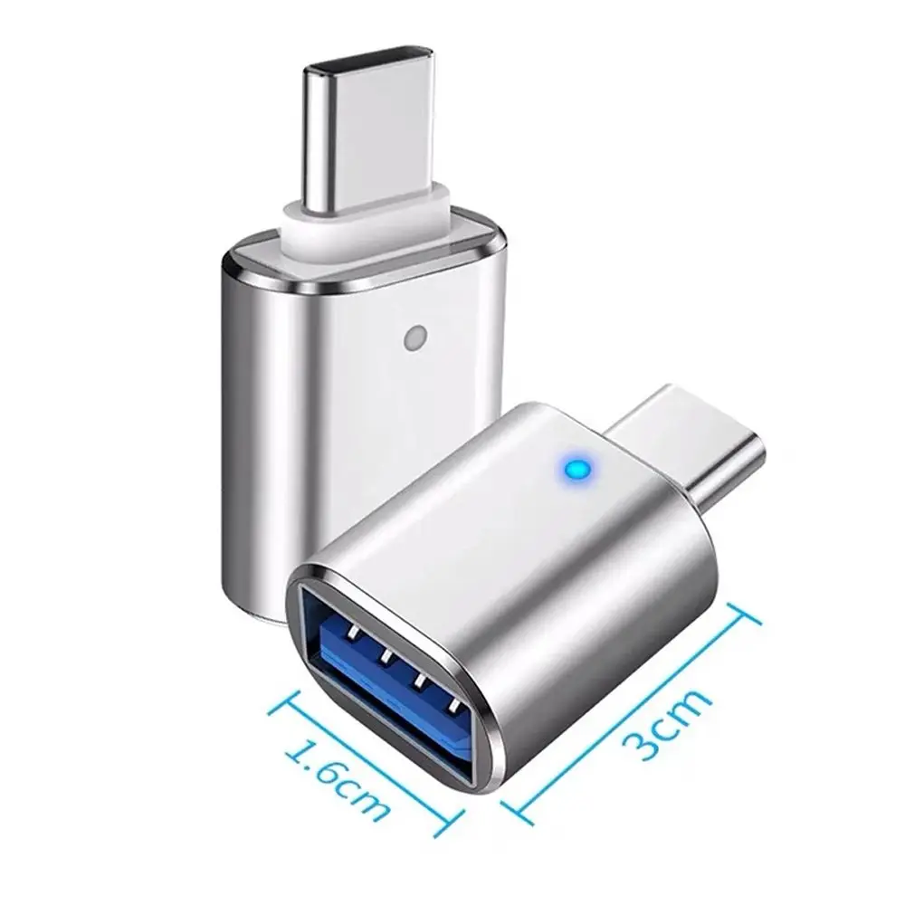 Adaptador de transferência de dados de carregamento para usb 3.0 2.0 fêmea tipo c para usb3.0 conversor usb cabo otg adaptador usb c leitor de disco u