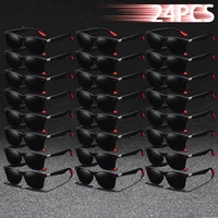24 Uds. Gafas de sol UV400 de moda para hombres y mujeres para conducir, pescar, senderismo, gafas ligeras coloridas de moda para exteriores